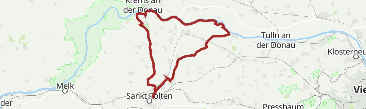 Route map: stp Route #11 Tullner Donauraum